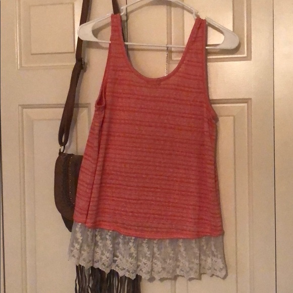 2/ $10 Babydoll lace tank - Picture 5 of 5